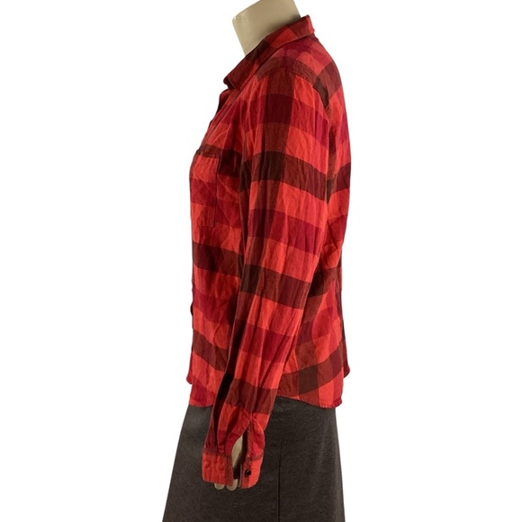 Disney Mickey Mouse Plaid Flannel Shirt Red Graphic Back 2X - Picture 5 of 7